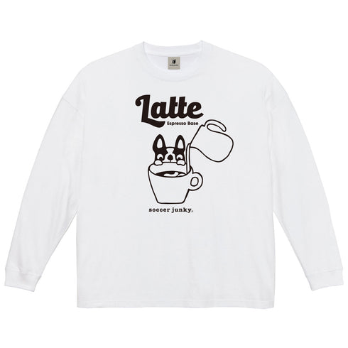 Latte dog+1 ビックシルエットロングTEE
